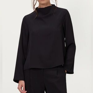 Zara Black Long Sleeve Blouse